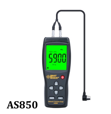 Ultrasonic Thickness Gauge Tester Sound Velocity Meter Metal Width Measuring Instrument 1.2 to 225MM For Steel Aluminium Plate