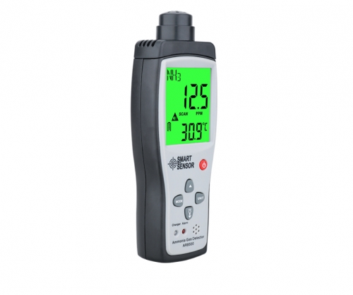 Smart sensor Handheld Ammonia Gas NH3 Detector Meter Tester Monitor Range 0-100PPM Sound Light Alarm Gas Analyzers