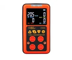 4 in 1 Multi Gas Detector Gas Monitor Oxygen n Sulfide H2S Carbon Monoxide CO Combustible Gas LEL gas analyzer meter