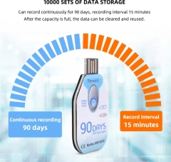 Temperature data logger for transport cold chain 90days Optional Storage High-Precision