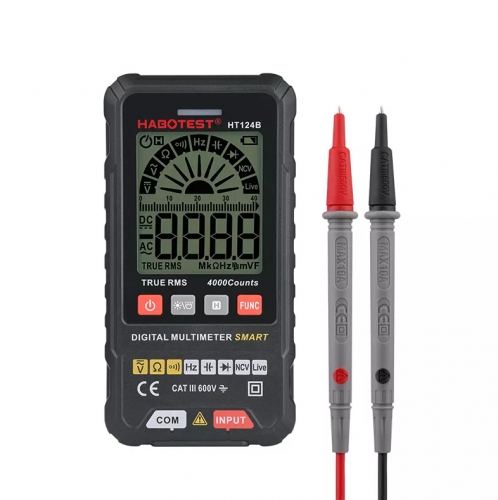 HT124B 600V 4000 Counts Voltage NCV True RMS Smart Digital multimeter