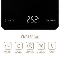 OEM Factory Home Used 10kg 22lb Digital USB Rechargeable kitchen Food Weighing Scale