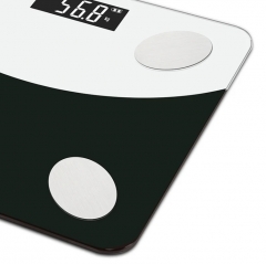 Black Glass Intelligent Home Digital Weight Scale With USB Charger body fat weighing Smart scale