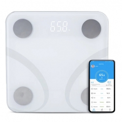 Black Glass Electronic Scale Bathroom Weighing Digital Body Fat Smart Scale