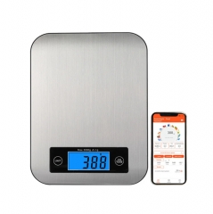 5kg capacity electronic 1g division Bluetooth App coffee food weighing kitchen scale