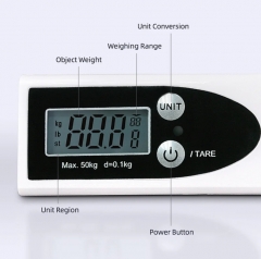 50kg Portable Travel Digital Electronic Scale Durable Hand Held Luggage hanging Scale