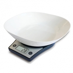 5kg 11lb food cooking digital baking scale ABS plascti material kitchen scale with bowl