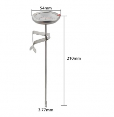 BM-550 Stainless Steel Instant Read Dial Thermometer Homebrew Thermometer 0-200C, 50~550F