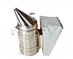 BS-01A Apiculture Beekeeping Equipment Stainless steel+ Corium Bee Smoker