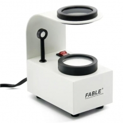 FTP-49 Polarizing plate desktop type gem Polariscope white desktop with conoscope