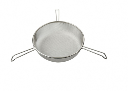 Stainless Steel Single Layer Honey Strainer with Tripod Stan