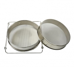 ST-01TN L Size Double-layer Stainless Steel Honey Sieve Filtration Bee Honey Filter Strainer Machine Tool Extractor Beekeeping Tools