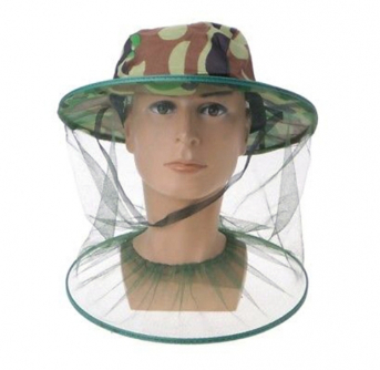 Outdoor Camouflage Anti-Mosquito Mesh Fishing Caps Beekeeping