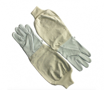 Beekeeping Gloves White Goatskin Leather Cotton