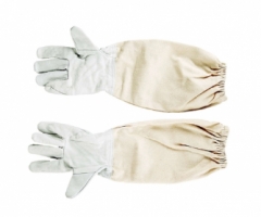 Beekeeping Gloves White goatskin canvas sleeves