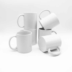 11oz Custom Logo Hot Christmas Porcelain Plain White Sublimation Blank ceramic Coffee Mug with Logo