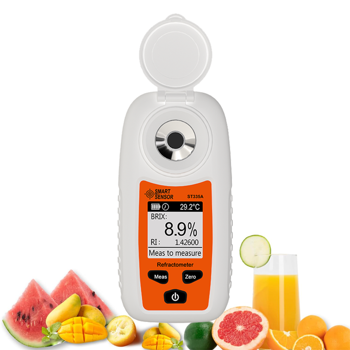 SMART SENSOR ST335A ST355A Digital Brix Refractometer Sugar Concentration Meter 0-35% 55% Range Refractive Index