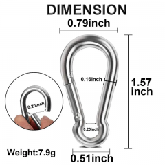 High quality hardware Stainless steel carabiner hook