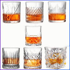 Wholesale Hot Sale Stocked Diamend Custom Wine Glasses Lead Fee Crystal Whiskey Glasses Whiskey Tumbler Wineglass Whiskey Glass