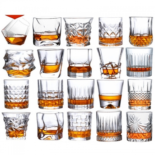 Wholesale Hot Sale Stocked Diamend Custom Wine Glasses Lead Fee Crystal Whiskey Glasses Whiskey Tumbler Wineglass Whiskey Glass