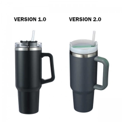 40oz Double Wall Stainless Steel Mug Travel Thermos Cup Tea Coffee Mug Tumbler Vacuum Insulated Tumbler Cup With Handle