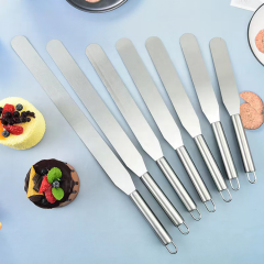 6 - 14inch Stainless Steel Cake Spatula Cream Smoother for Cake Decorating Tools