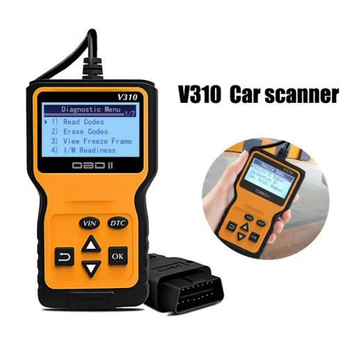 V310 Code Reader Automatic Diagnostic Tool Car Clearing Fault Detector OBD2 Car Maintenance