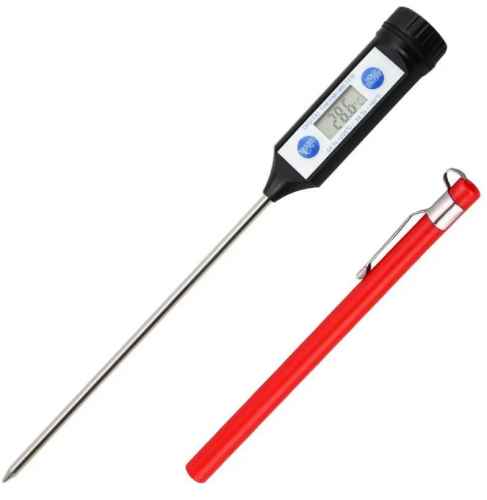 Digital Waterproof Folding Plastic Meat Thermometer for Kitchen Instant Read BBQ & Household Cooking Food Cooking Probe