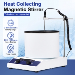 Professional Heat Collecting Magnetic Stirrer Mixer Laboratory Water Bath Oil Bath Mixer Magnetic Stirrer With Heating Pan Lab