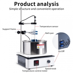 New Lab Heating Collect Magnetic Stirrer Water Oil bath 300℃ Magnetic Mixer for Laboratory