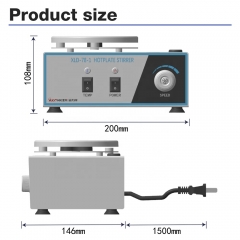 New Arrival Hotplate Magnetic Stirrer With Heater Lab 2L Rotary Stirring Mixer Perfume Heating Magnetic Stirrer Mixer Laboratory