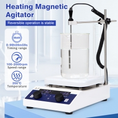 Wholesaler Hotplate Magnetic Stirrer Mixer With Heater Lab Rotary Stirring Mixer Hot Plate Heating Magnetic Stirrer Laboratory