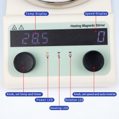 Professional Hotplate Magnetic Stirrer With Heater Mixer Laboratory Digital Display Heating Magnetic Stirrer Mixer Hot Plate Lab