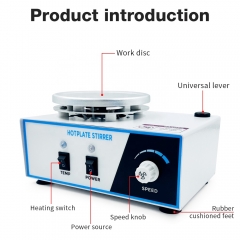 New Arrival Hotplate Magnetic Stirrer With Heater Lab 2L Rotary Stirring Mixer Perfume Heating Magnetic Stirrer Mixer Laboratory