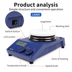 Factory Heating Magnetic Stirrer Hot Plate Laboratory Machine For Lab Heater Mixer Heated Digital Magnetic Stirrer With Hotplate