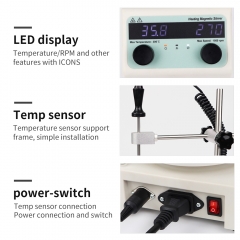 New Arrival Magnetic Stirrer With Heater Hot Plate Lab Heating Pan Digital Display Heat Collecting Magnetic Stirrer Laboratory