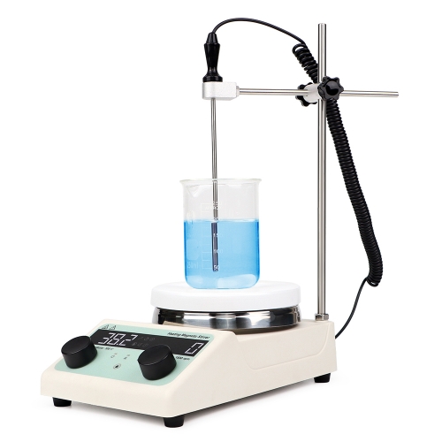 High Quality Electric Magnetic Stirrer with Hot Plate Heating 300℃ Chemistry Lab Equipment Supplier