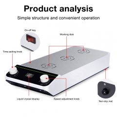 New Arrived Laboratory 3 Station Magnetic Stirrer 1500RPM LCD Display Magnetic Mixer with Sir Bar