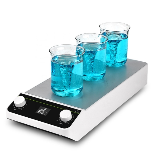 New Arrived Laboratory 3 Station Magnetic Stirrer 1500RPM LCD Display Magnetic Mixer with Sir Bar