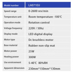 Laboratory Heating Magnetic Stirrer Mixer Hotplate Laboratory 1L Rotary Stirring Mixer Perfume Magnetic Stirrer