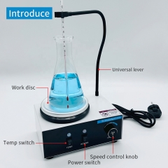 Factory Price 300℃ Hot Plate Magnetic Stirrer 2L Medical Chemical School Heating Magnetic Mixer for Laboratory