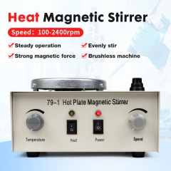 79-1 Hot Plate Magnetic Stirrer 1L 2400rpm Low Noise Heating Laboratory Equipment Magnetic Mixer for Industry Scientific