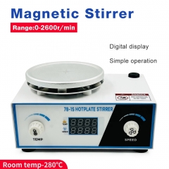 Lab Equipment 100-2600r/min LED Digital Laboratory Agitator Heating Magnetic Stirrer