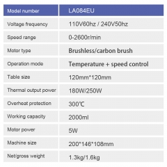 Heating Magnetic Mixer 0-2600r/min 2L Cosmetics Perfumes Lab Heating Magnetic Stirrer Laboratory Equipment