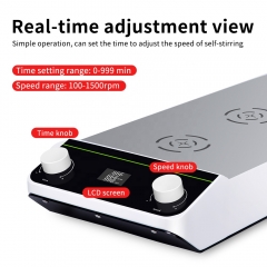 New Arrived Laboratory 3 Station Magnetic Stirrer 1500RPM LCD Display Magnetic Mixer with Sir Bar