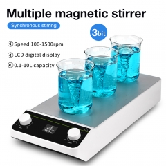 Factory Multi Position Magnetic Stirrer Laboratory Multiple Mixer Machine Perfume Lab 3-position Digital Magnetic Stirrer Mixer