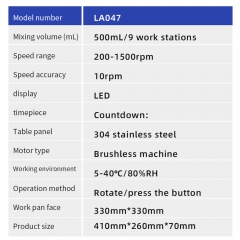 Lab Agitator 9 Position in 1 Magnetic Stirrer for Perfume Water Liquid LED Display Cosmetic Magnetic Mixer Manufacturer