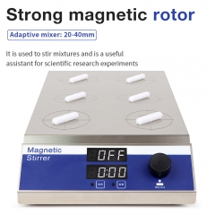 Factory 6-Position Digital Magnetic Stirrer Lab Rotary Stirring Mixer Perfume Multi Position Magnetic Stirrer Mixer Laboratory