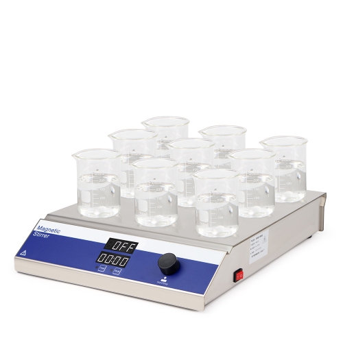 Manufacturer Multi Position Magnetic Stirrer Laboratory 9-Position Mixer Perfume Rotary Stirring Magnetic Stirrer Mixer For Lab