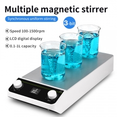 Wholesale Price 3 4 8 12 positions digital stainless steel Cheap hotplate multi position magnetic stirrer for lab